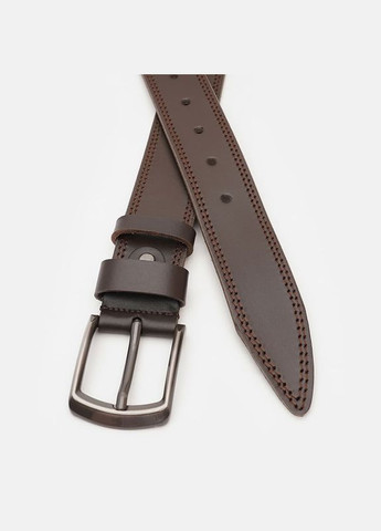 Мужской ремень кожаный V1125FX22 Коричневый Borsa Leather (302972584)