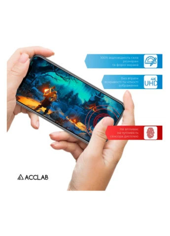 Скло захисне Full Glue Apple iPhone 15 Pro Max (1283126575402) ACCLAB (386196331)
