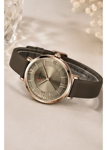 Женские наручные часы 9079 Rose Gold Coffee Curren (400924532)