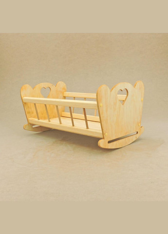 Кровать для кукол из дерева Анна ваниль (КРТ-002102) No Brand (328605852)