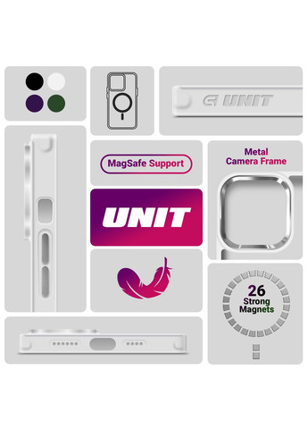 Чехол Unit MagSafe для Samsung S25 Ultra Matte Clear Silver (ARM82266) ArmorStandart (343049578)