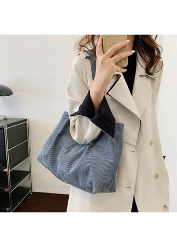 Женская вельветовая сумка шопер на плече повседневная городская и для путешествий RoyalBag P4-1555 (356181496)