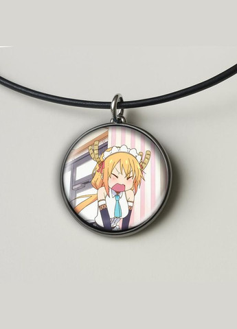 Набор подвеска (кулон) и брелок Аниме Драконкомна дама кобаяши #01 (подарочный набор) No Brand (332633400)