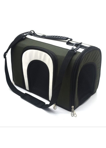 Дорожная сумкатоннель для малых собак и кошек Бадо S №1 22х38х25 см зеленая Zoo-hunt (276972536)