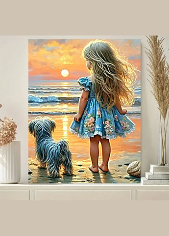 Набор алмазной мозаики НА подрамнике АЛМР-238 "На берегу", 40*50см АлМазка (317298180)