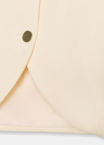 Молочный женский жакет Zara однотонный - демисезонный