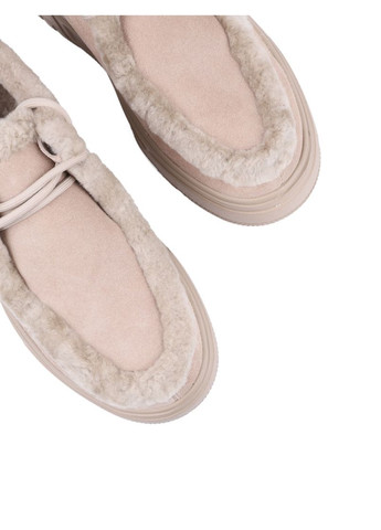 Бежеві жіночі кеди jr1110-2 бежевий велюр MIRATON