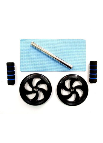 Ролик гимнастический двухколесный черный 1609black SNS (316141789)