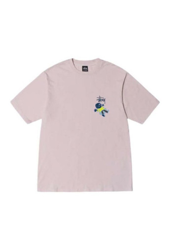 Футболка розовая Stussy Pink T-Shirt Womens - (356677620)
