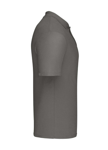 Графітова футболка поло чоловіча original polo світлий графіт (0630500gls) з коротким рукавом Fruit of the Loom