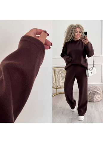 Костюм 397 подвійна Ангора Арктика светр оверсайз та штани кльош Україна (370169372)