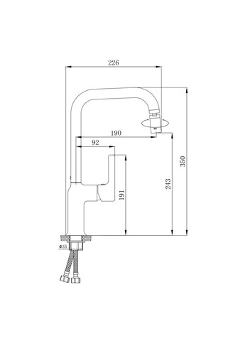 Смеситель для кухни Cardinal QTCAR344CRM45658 Chrome Qtap (324250466)