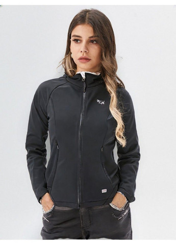 Черная демисезонная куртка спорт Charles River Apparel