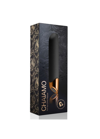 Потужний вібратор Rocks Off Chaiamo Black, soft-touch силікон, до 3-х годин роботи, водостійкий No Brand (303894997)