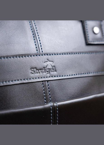 Сумка мужская через плечо кожаная портфель для документов А4 планшет в дорогу для телефона Черный 34349 Shvigel (331862424)