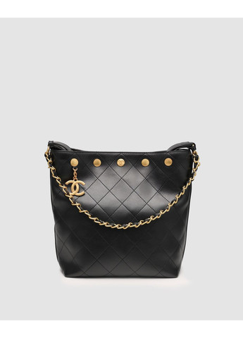 Сумка женская Quilted Drawstring Bag in Black/Gold No Brand (362488734)