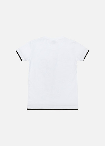 Белая летняя футболка для мальчика цвет белый цб-00223104 Galilatex