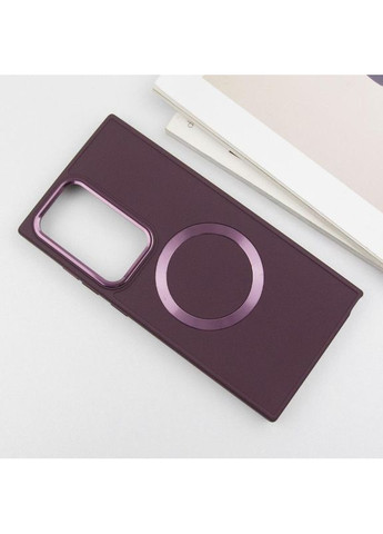 Чехол TPU Bonbon Metal Style с MagSafe для Samsung Galaxy S24 Ultra Сливовый Epik (372845863)