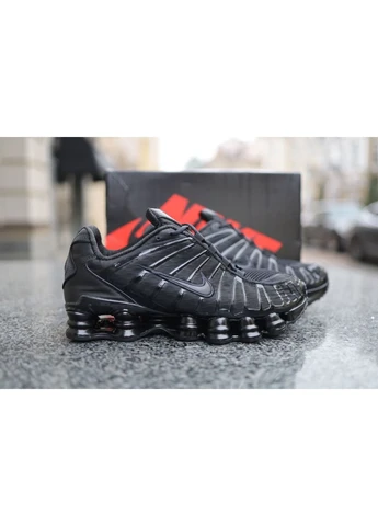 Чорні літні кросівки nike shox tl triple black найк шокс тл No Brand