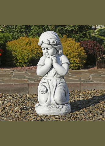 Садова фігура Дитина, що молиться на колінах 54x24x33 см (ССП120921 ) Гранд Презент (284419186)