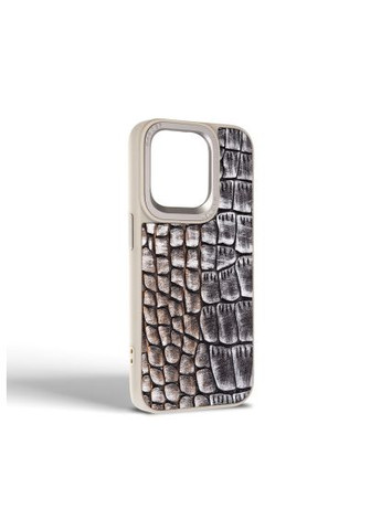 Чехол для мобильного телефона (ARM76762) Harder Glamorous Croco Apple iPhone 15 Pro Grey Gold (364629793)