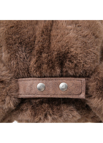 Шапка вушанка жіноча штучне хутро норка коричнева УТУК LuckyLOOK 931-916 (367991977)