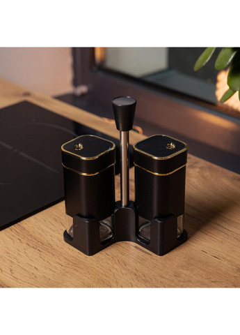 Набор для специй на подставке 2 баночки для соли и перца по 120 мл HP-1305 Yiwu (368766953)