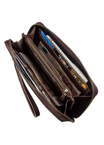 Клатч мужской кожаный 19121 Коричневый Shvigel (302007523)