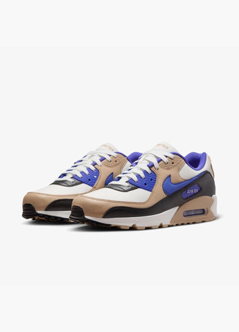 Белые кроссовки мужские air max 90 gore-tex summit lapis hemp white/brown fd5810-100 Nike