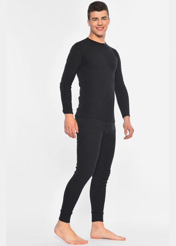 Термобелье мужское утепленное черного цвета Let's Shop (307791405)