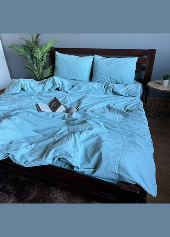 Постельное белье хлопок Евро 200х215 наволочка 70х70 2шт Голубой (П4post-var-bavovna-007-03) No Brand (316230663)