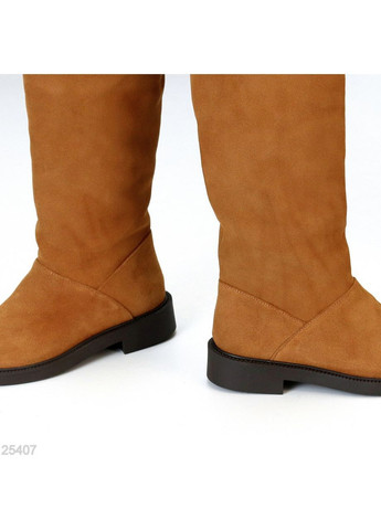 Чоботи Orion демісезонні, натуральна замша, camel, утеплені флісом No Brand (365553021)