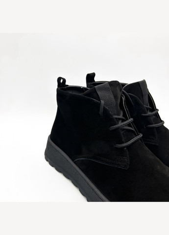 Черные зимние ботинки (р) замша 0-2-2-8341 Stepter