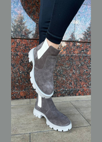 Осенние ботинки челси Vakko из натуральной замши