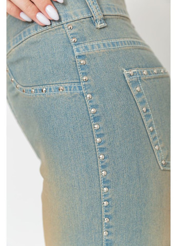 Капри женские с потертостями, цвет сине-коричневый, 201R628-1 Ager (367623909)