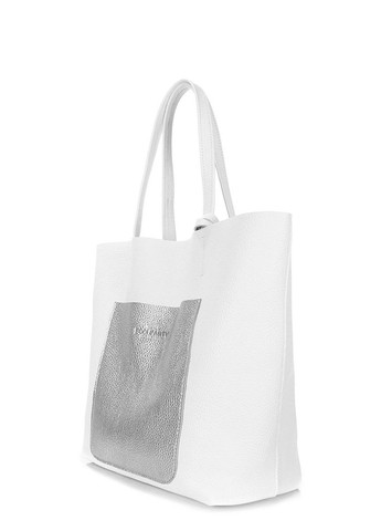 Жіноча шкіряна сумка Mania біла PoolParty (372657651)