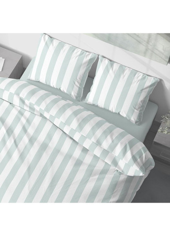 Постільна білизна, Мікрофібра, Блакитний з білим, Євро P-0134 Lelit (362267526)