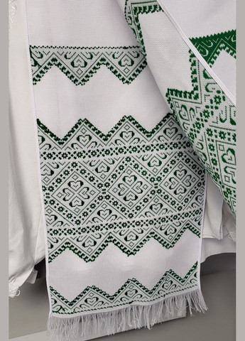 Вишитий обрядовий рушник ручної роботи Hand Made українська символіка білий