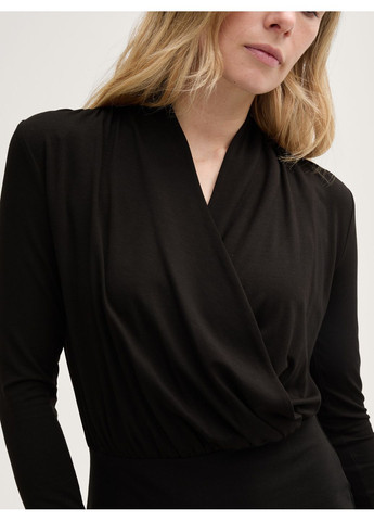 Черное платье Tom Tailor однотонное