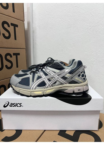 Серые всесезонные кроссовки женские gel-kahana 8 blue grey Asics
