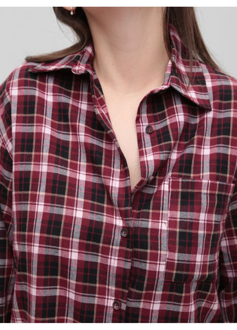 Красная повседневный рубашка в клетку Cracpot
