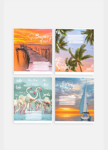 Тетрадь в косую линию 12 листов цвет разноцветный ЦБ-00255155 Фабрика Поліграфіст (307362651)