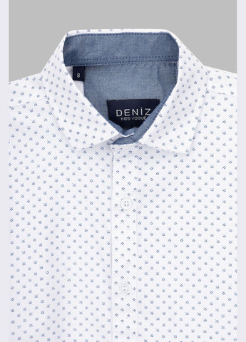 Белая повседневный рубашка DENIZ