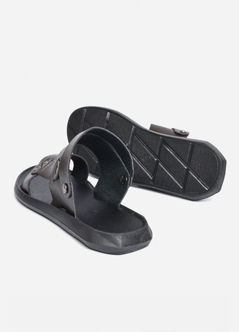 Коричневые пляжные шлепки мужские коричневого цвета Let's Shop