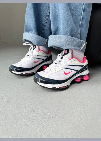 Кроссовки женские Nike Shox Ride 2 SP Supreme White Blue Pink |Найк Шокс Райд белые No Brand белые демисезоны (341089780)