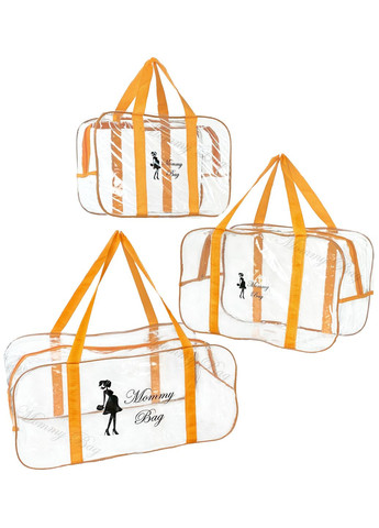 Набір із прозорих сумок у пологовий будинок (S, M, L) Mommy Bag (280942058)