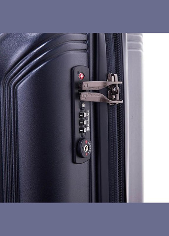 Чемодан на 4 колесах Civil Navy S 44л (EcPC162-403-40) Echolac (322206763)