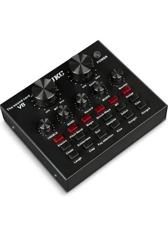 Акустическая система аудио микшер V8 c Bluetooth и встроенными пресетами Black (2091116724) UKC (324213398)