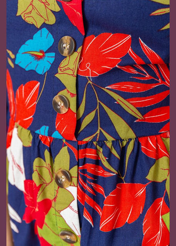 Летний женский сарафан женский с цветочным принтом, цвет синий, Ager