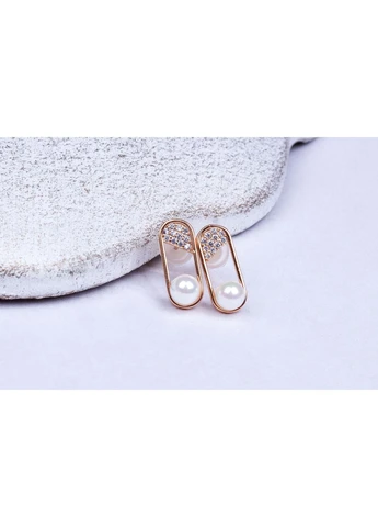 Сережки цвяшки жіночі класичні, мед золото Xuping Xuping Jewelry (400421362)